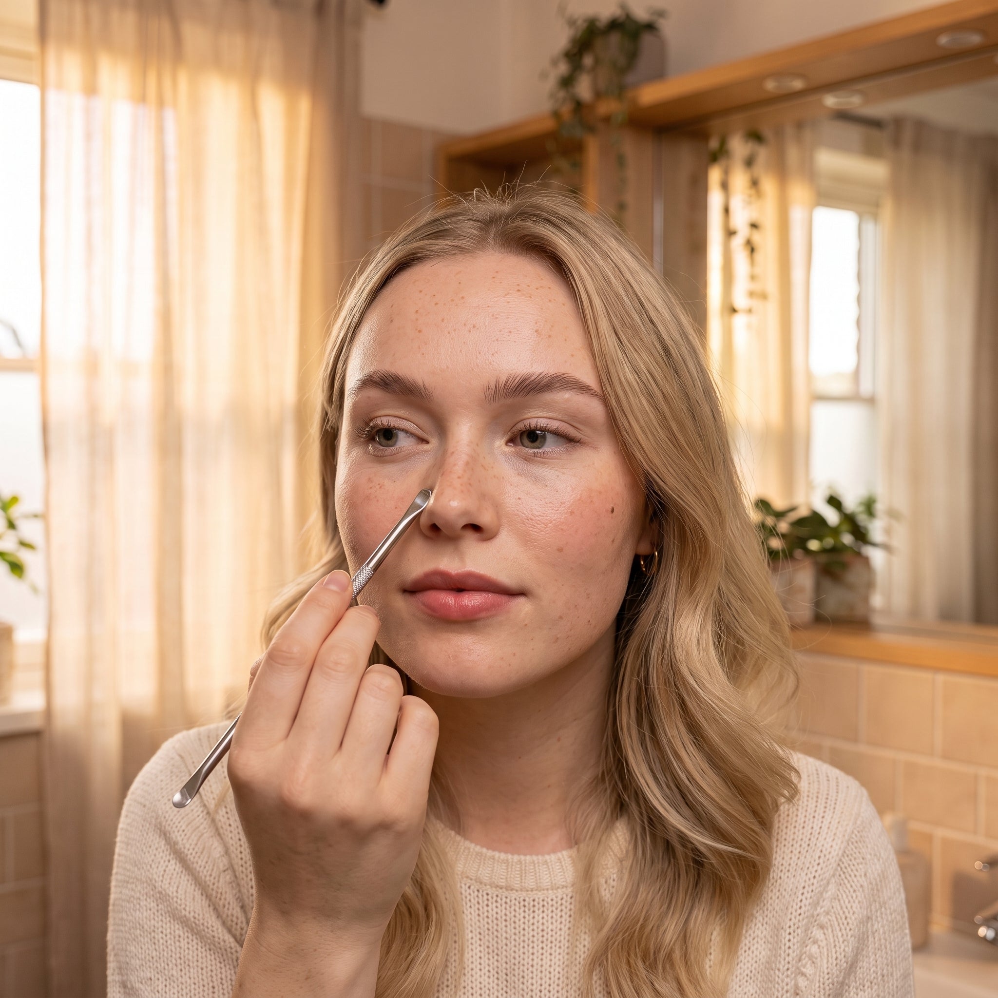 Blackhead Remover Kit in use
