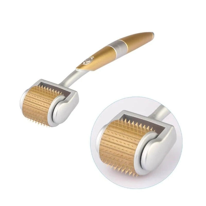 Titanium Derma Roller with micro-needle close-up