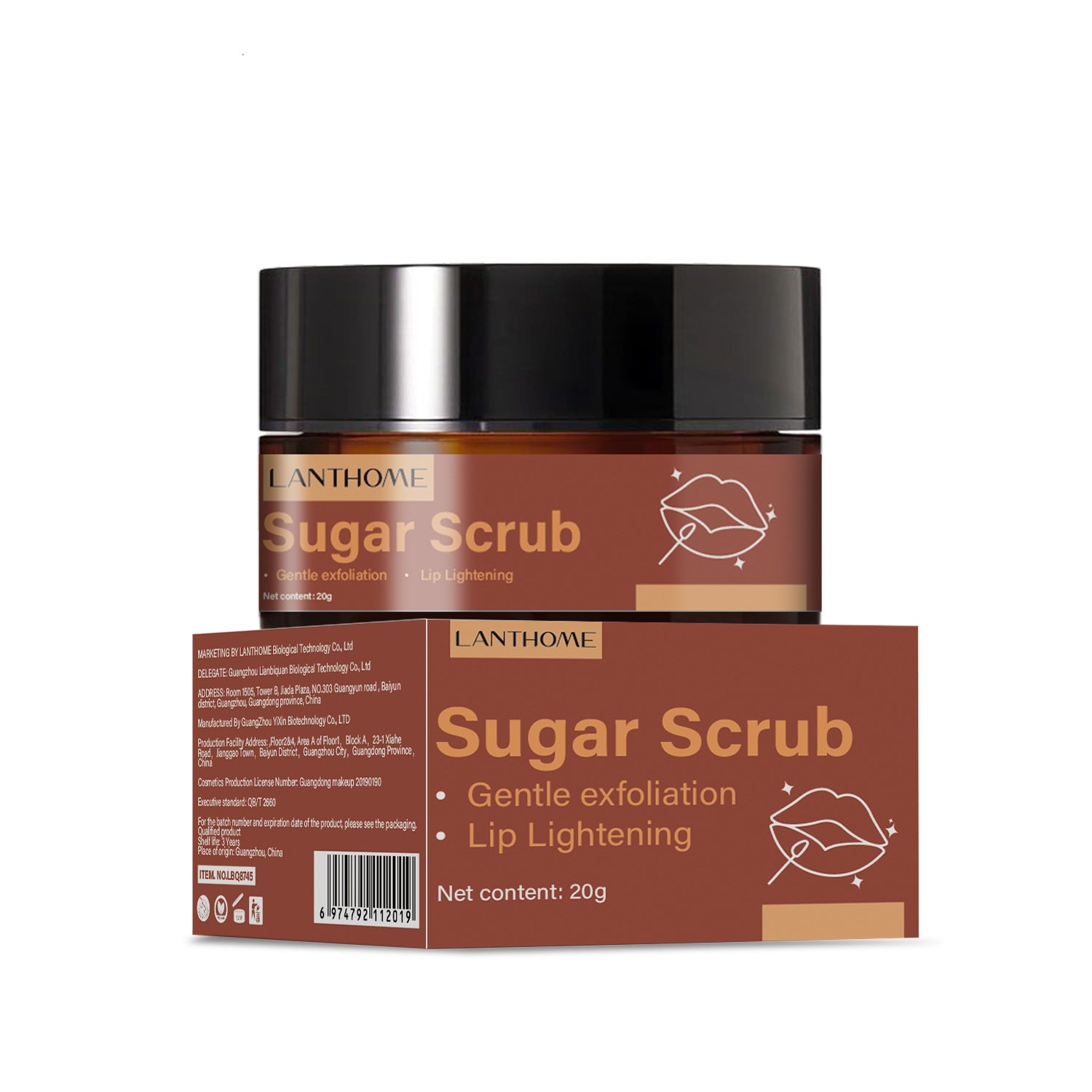 Brown Sugar Lip Scrub Cream product photo 3