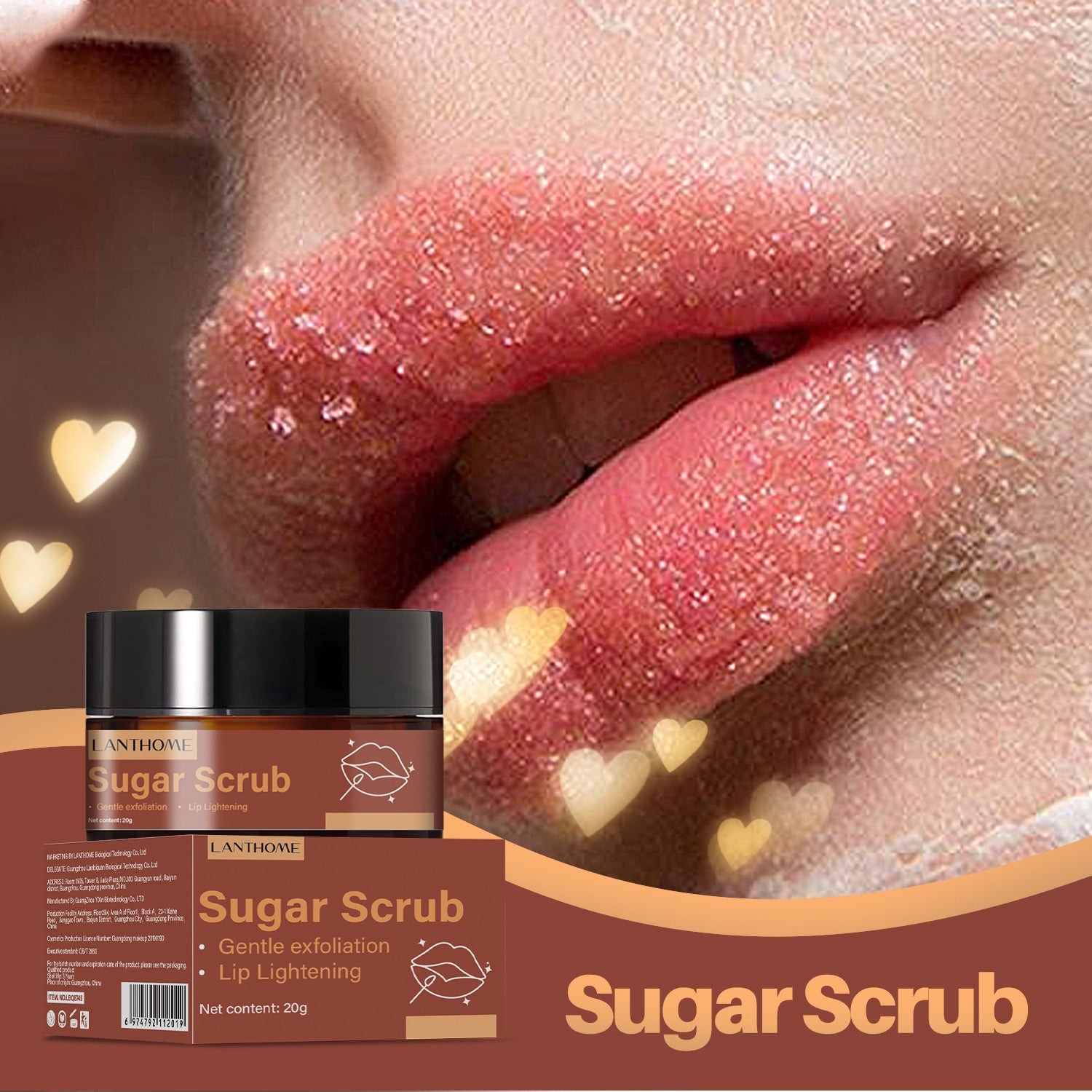 Brown Sugar Lip Scrub Cream product photo 1