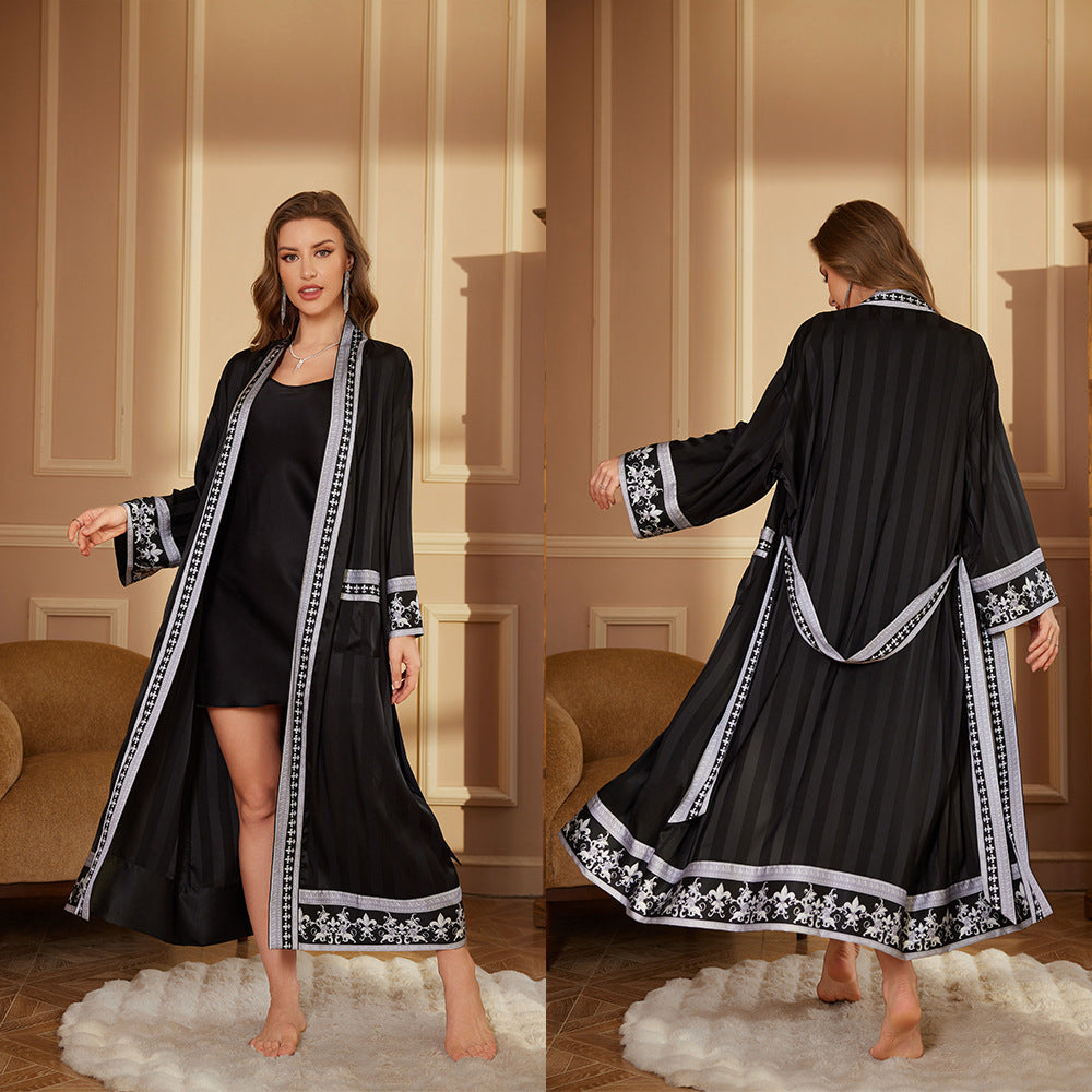 Free-Size Spa Robe - Dark Night Gray