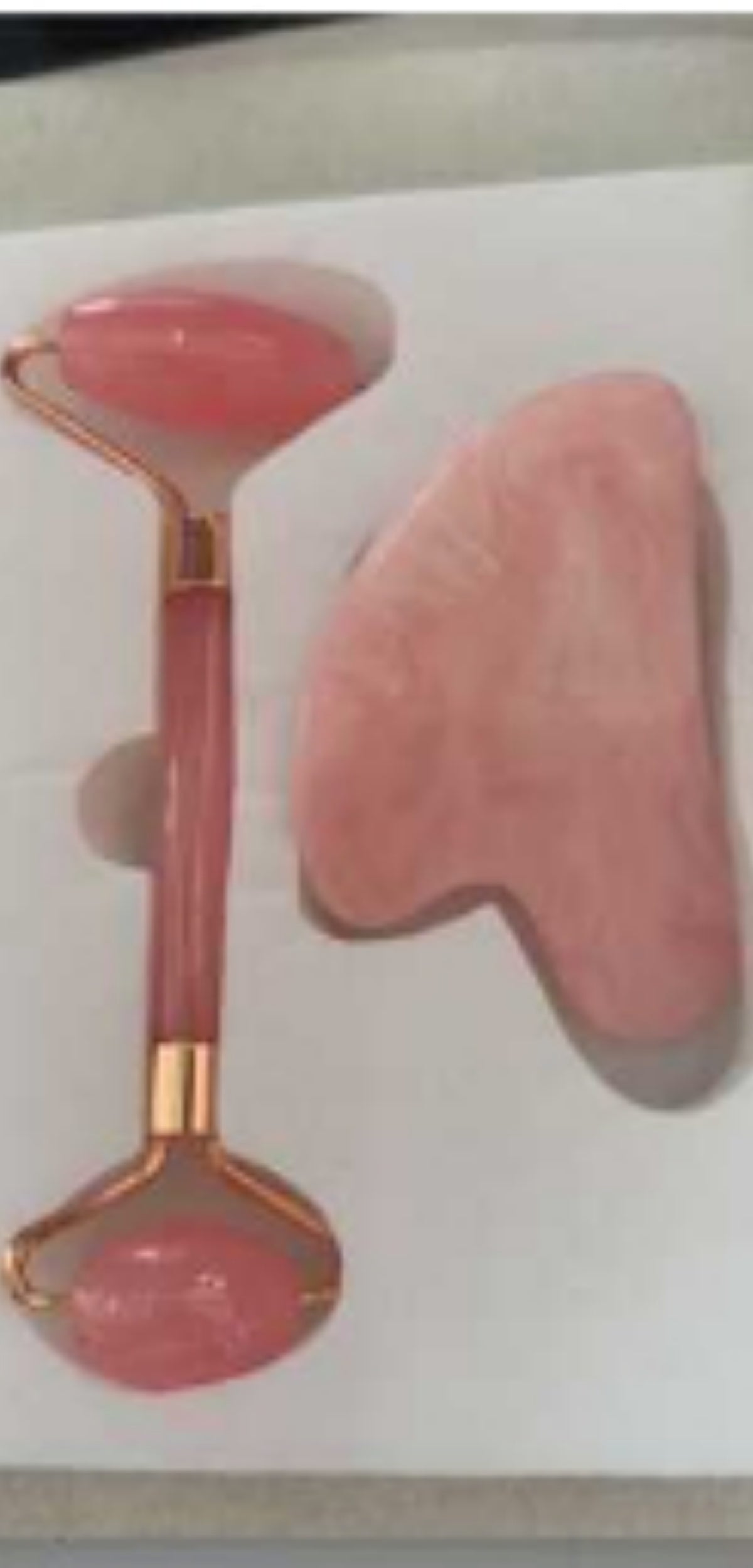 Rose Quartz Gua Sha Stone - Pink