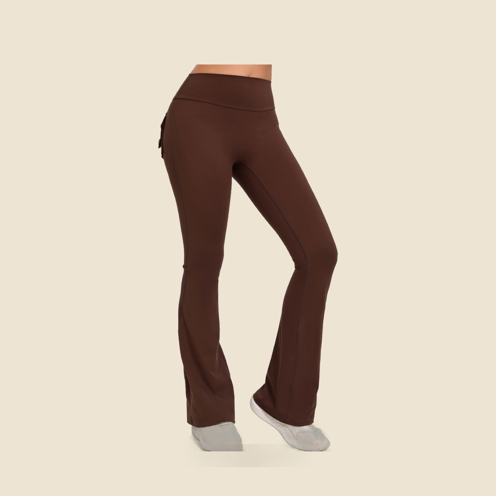 Flared Yoga Pants with Pockets