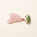 Jade & Rose Quartz Gua Sha Massager
